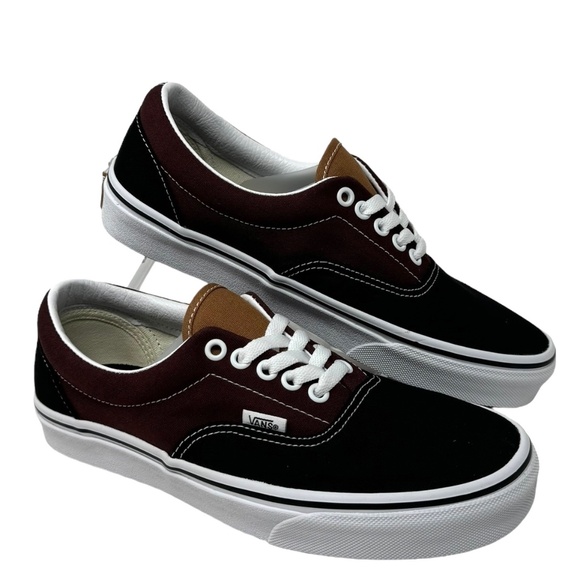VANS Era Classic Sneakers SB Women's Size Low Top Black Brown Canvas VN0005UEYS8 - Picture 1 of 9